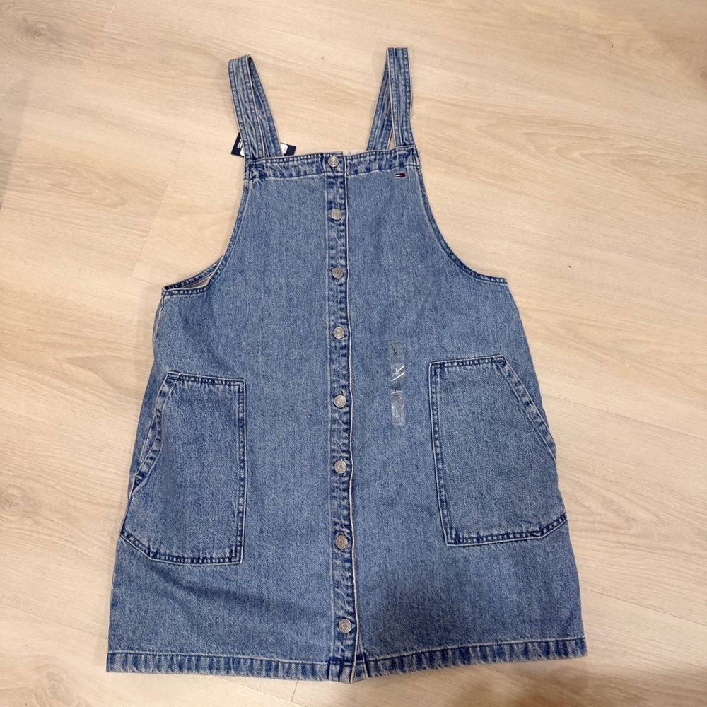 Tommy Hilfiger Light Blue Denim Pinafore